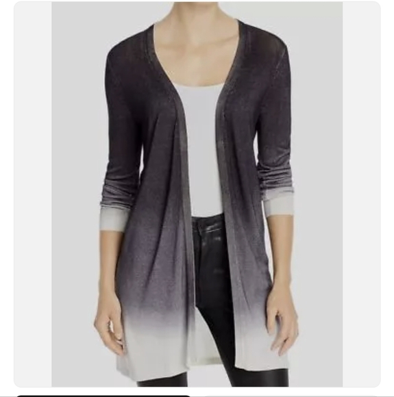 Kobi Halperin Women's Gray Ombre Cardigan Sweater Size XXL New - Picture 1 of 6